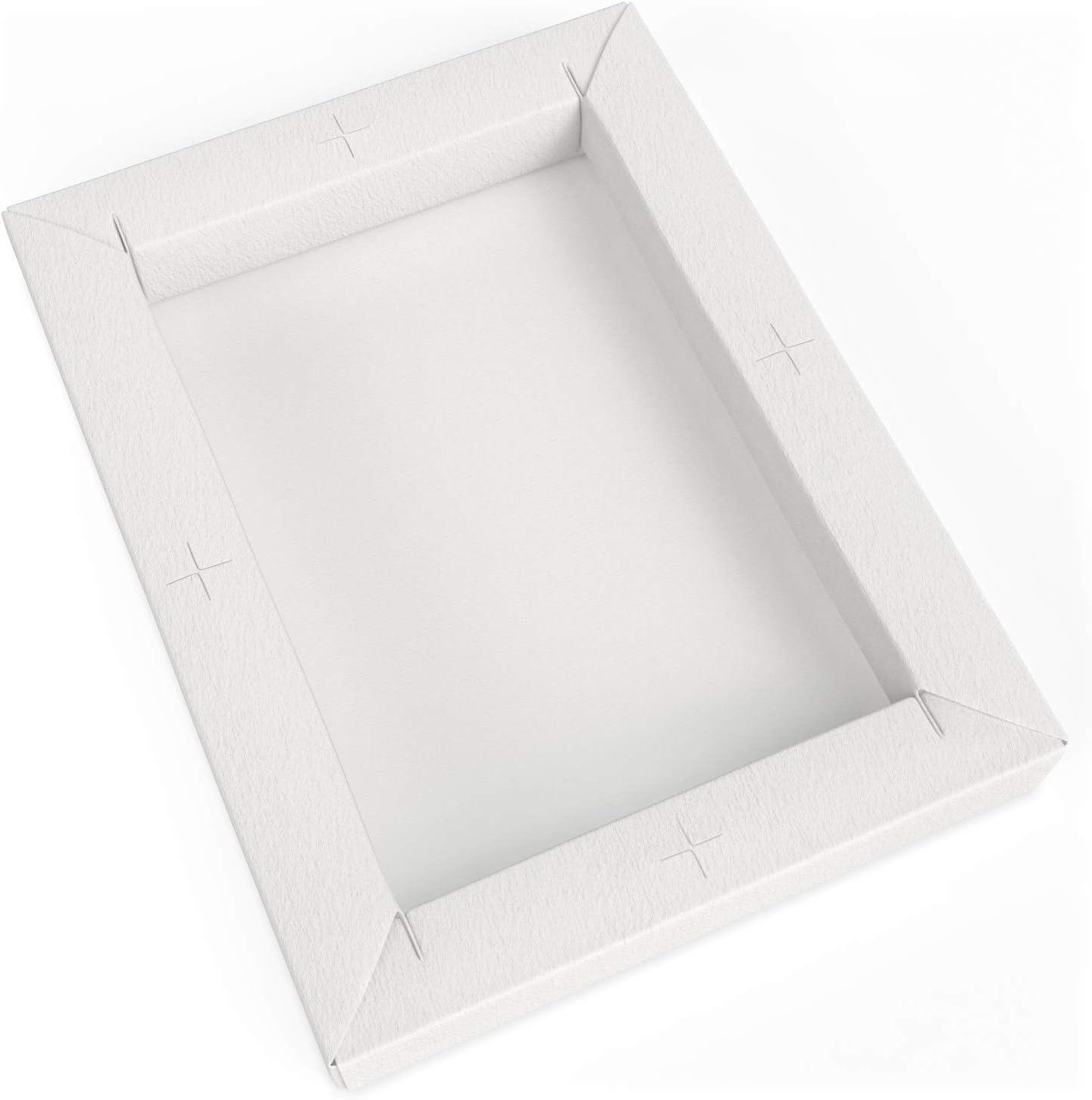 ARTEZA Acrylic Paper Foldable Canvas Pad, 5×6.6 Inches, 20 Sheets, DIY Frame(Acrylic Paper)
