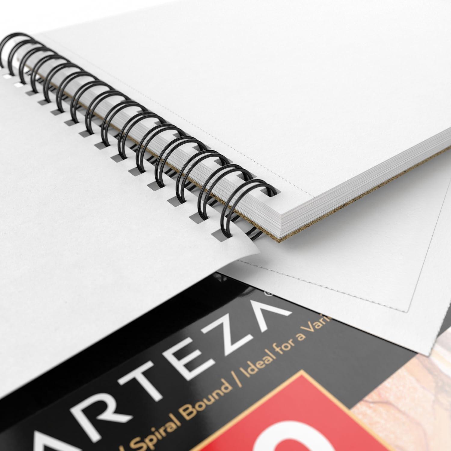 ARTEZA Drawing Paper Pad, 8 x 10 Inches, Pack of 1, 50 Sheets, Spiral Bound Artist Drawing Books, Durable Acid Free White Sketch Paper(8″x10″ (Pack of 1))