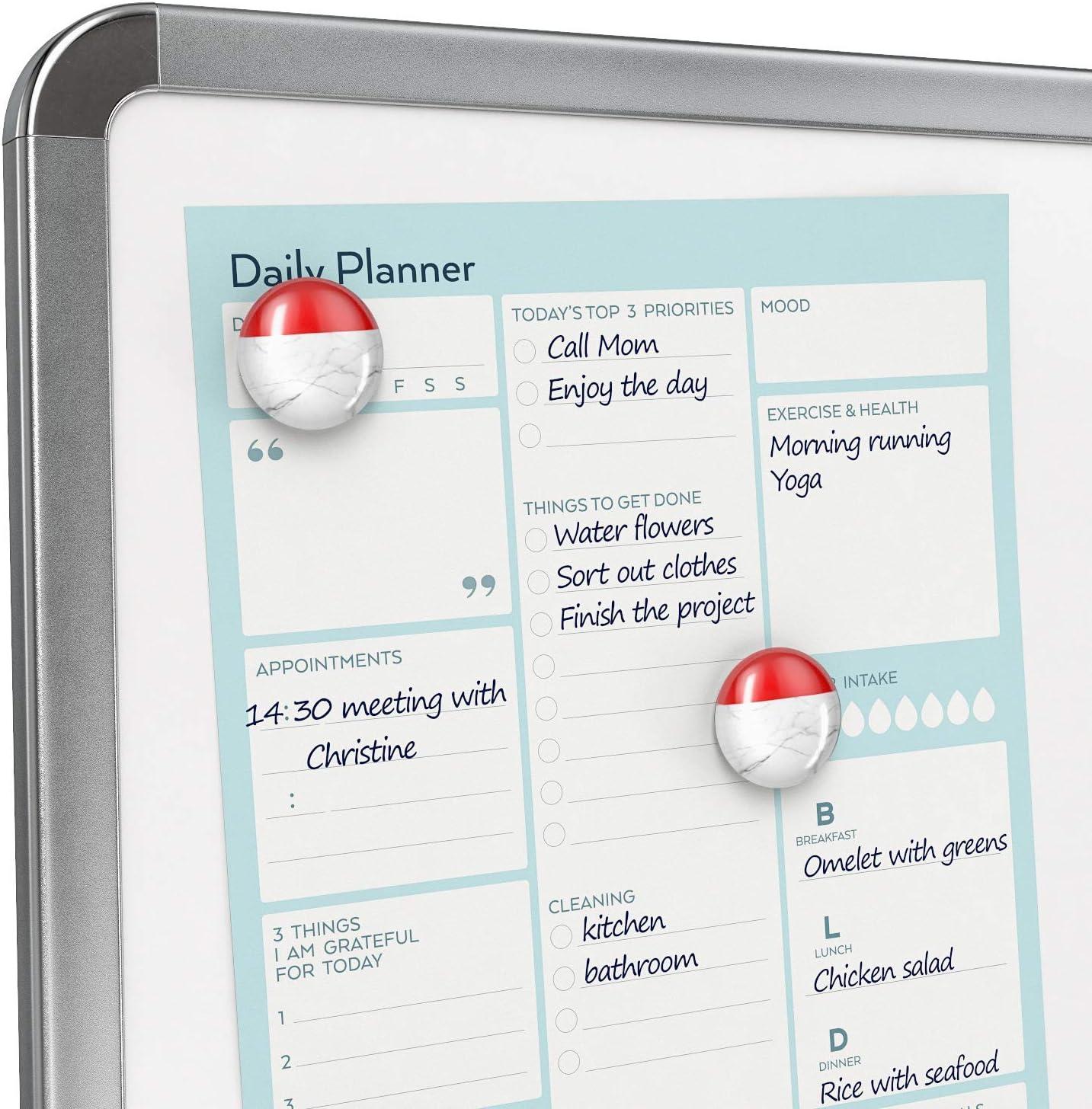 Arteza Framed Magnetic Cork Whiteboard Set, 12×14 inches, 2-Pack Dry Erase Lap Boards with Push Pins, Markers & Magnets, Office & Back to School Supplies for Home, Classroom, Students, Brainstorming(11×14 inches)