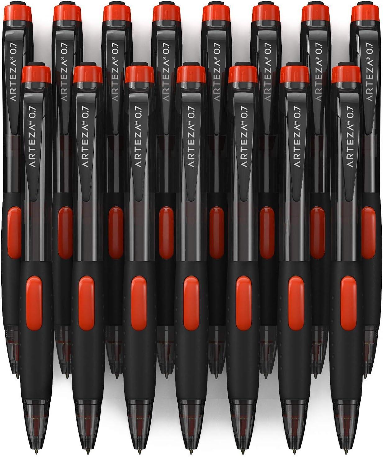 ARTEZA HB Mechanical Pencil Pack of 20, 0.7 Millimeter Medium Point Lead and Replaceable Eraser, Latex-Free Grip, Office and School Supplies(1 Count (Pack of 16))