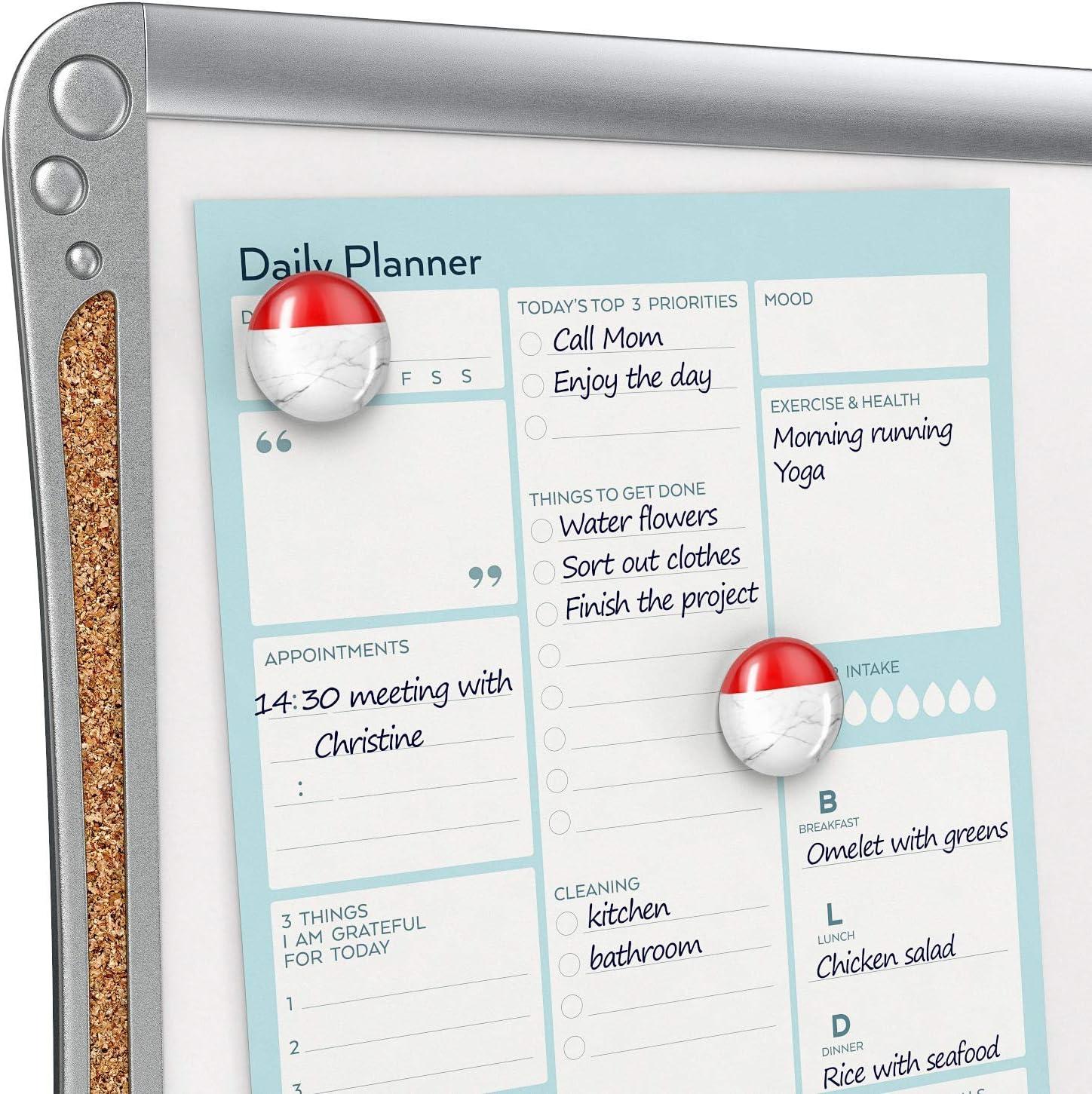 Arteza Framed Magnetic Cork Whiteboard Set, 12×14 inches, 2-Pack Dry Erase Lap Boards with Push Pins, Markers & Magnets, Office & Back to School Supplies for Home, Classroom, Students, Brainstorming(12×14 inches)