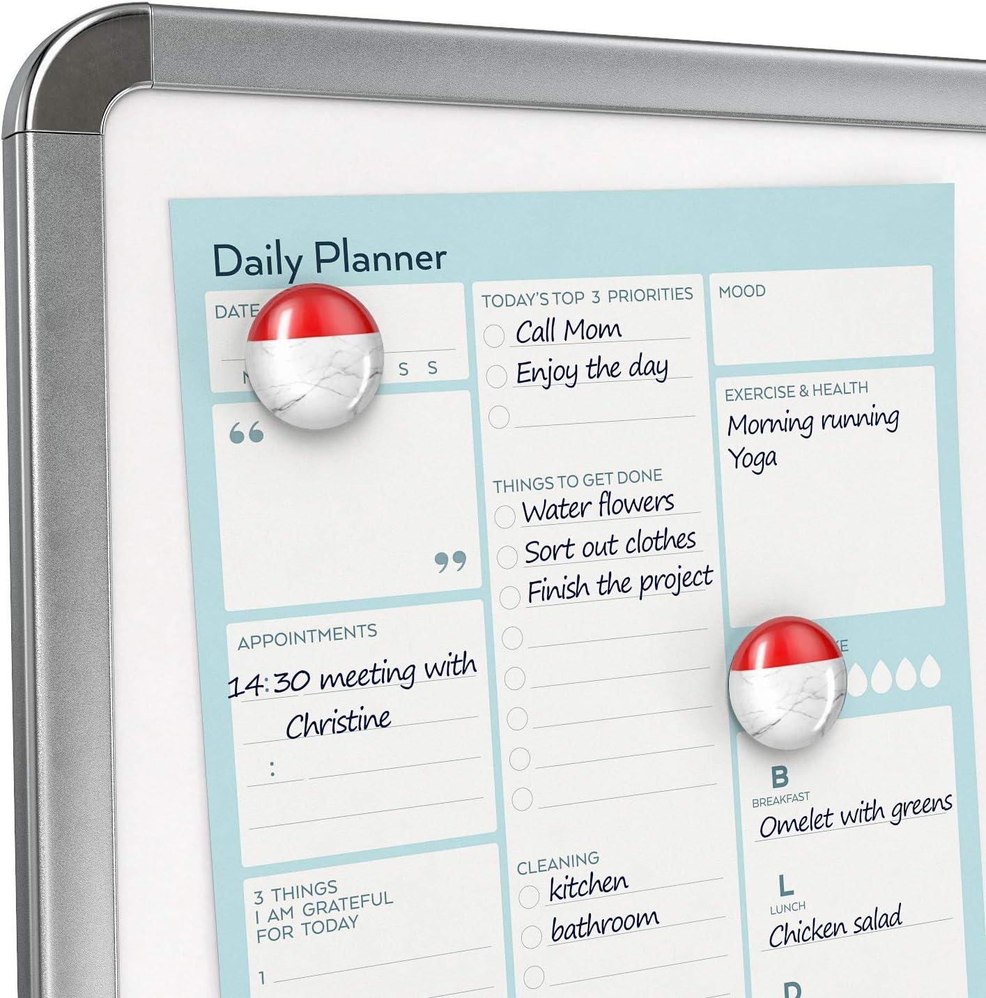 Arteza Framed Magnetic Cork Whiteboard Set, 12×14 inches, 2-Pack Dry Erase Lap Boards with Push Pins, Markers & Magnets, Office & Back to School Supplies for Home, Classroom, Students, Brainstorming(8.5×11 inches)