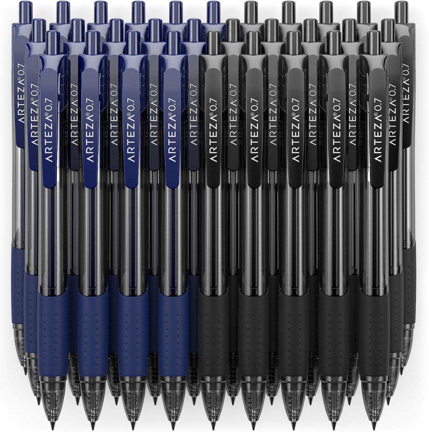 ARTEZA Gel Pen Refills, Pack of 50 – Blue Ink Rollerball Refills with Fine Tip, Quick-Drying, Non-Toxic, for Office, School & Everyday Writing(30 Pack)