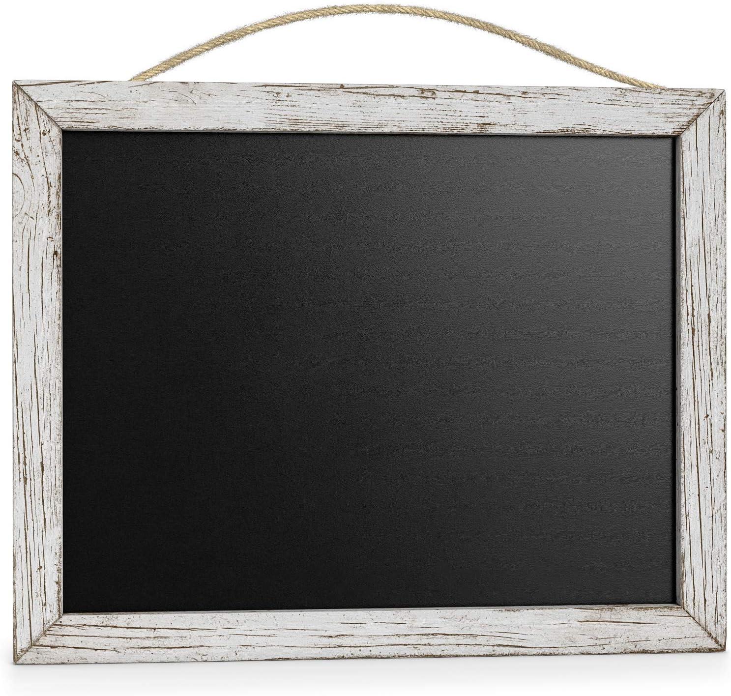 ARTEZA Vintage Framed Chalkboards, Pack of 5, 9.5 x 12 Inches, Decorative Blackboards with String, Art Supplies for Cafes, Stores, Kitchen, Weddings & Special Events
