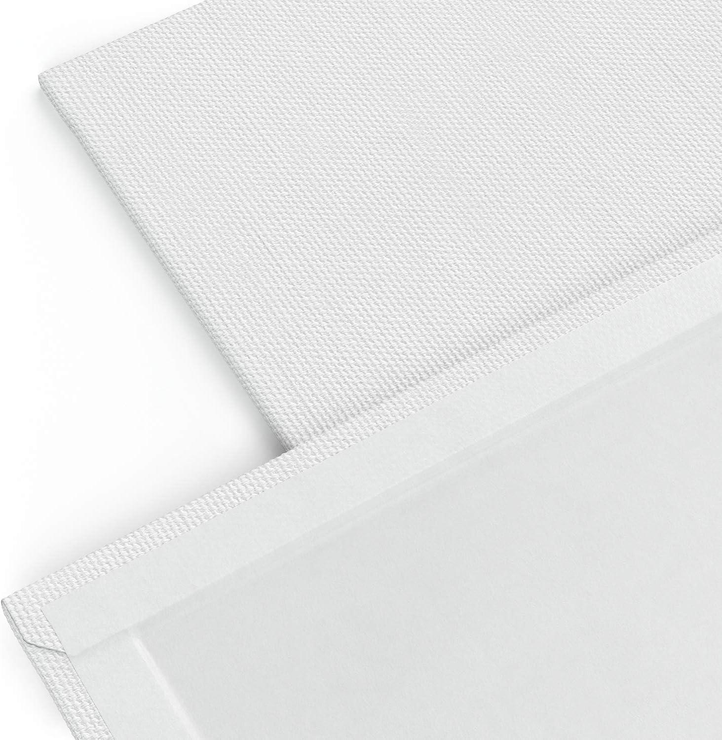 ARTEZA Canvas Boards for Painting, 5 x 7 Inches, Pack of 14, Blank White Small Canvas Panels for Acrylic, Oil and Gouache Painting(Multi-pack (Square Premium))