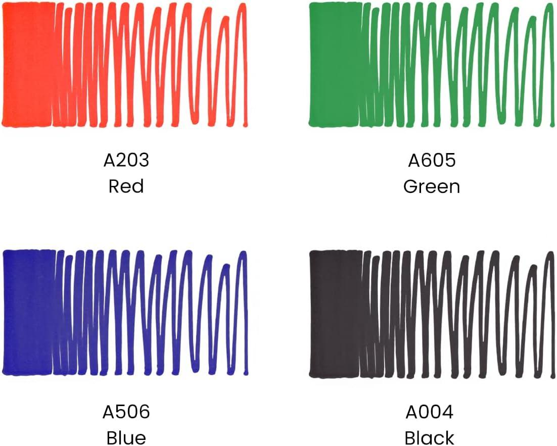 ARTEZA Permanent Markers, Set of 24, Fine Tip, Retro Pop Colors(Set 40  4 Classic Colors)
