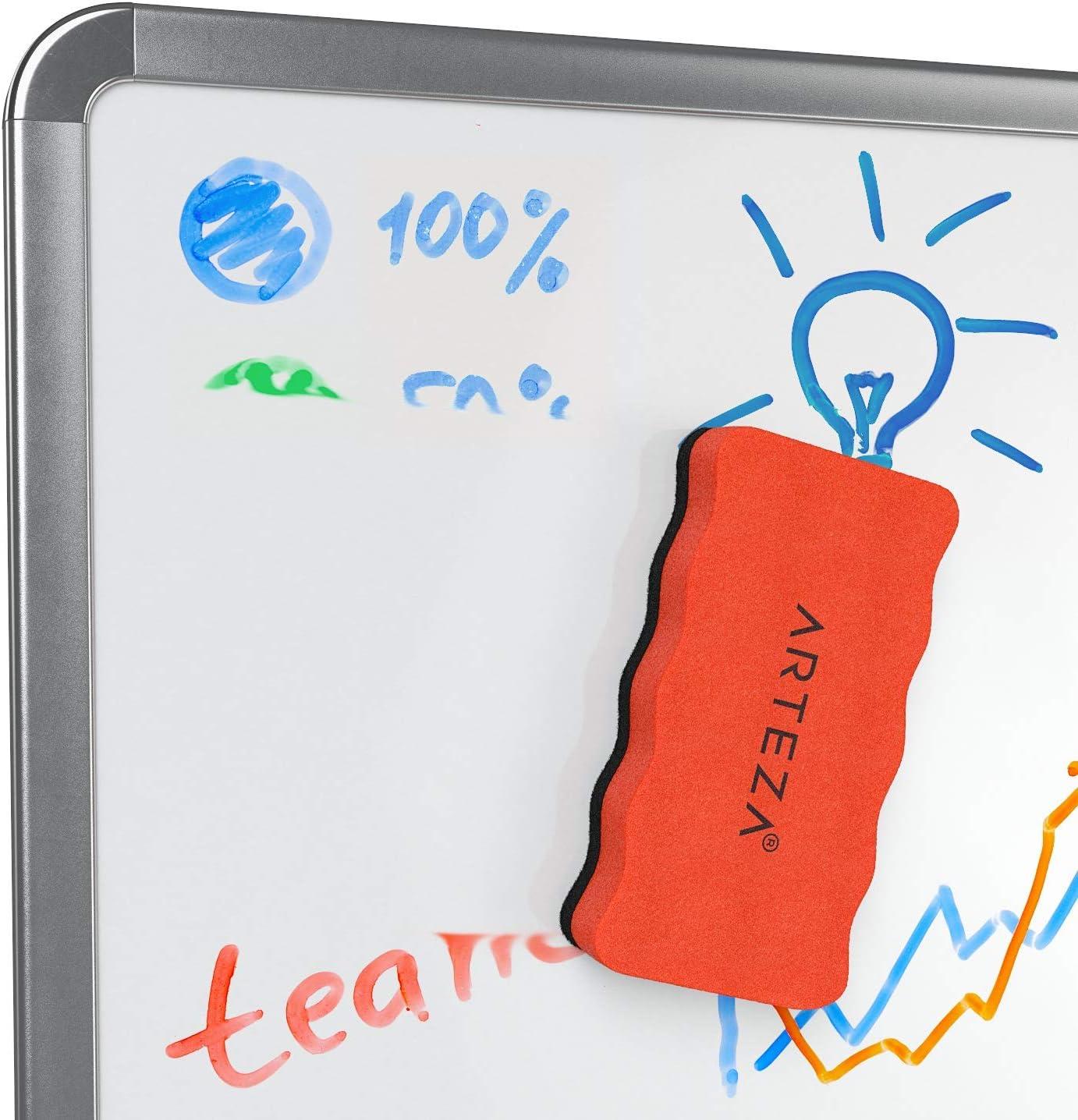 Arteza Mini Whiteboard Erasers, Pack of 20, 2 x 2 x 0.8 Inches, Washable Magnetic Erasers for Dry-Erase Boards and Chalkboards, Classroom, Home, and Office Supplies for Students and Teachers(Set of 10)