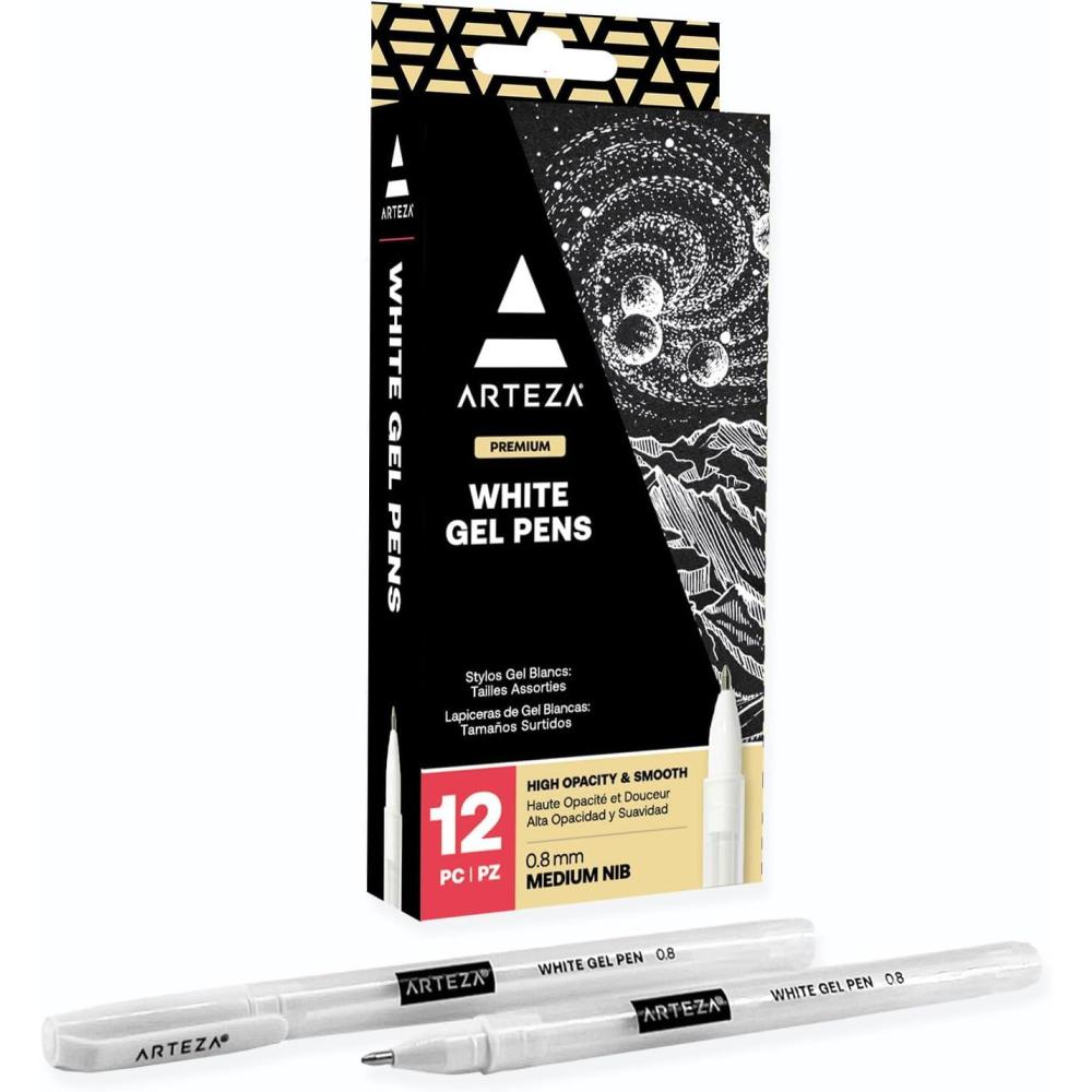 ARTEZA Gel Pens Ink Refills 60-Individual-Color-Bundle Acid-Free (0.8-1.0 mm Tips, Set of 60)(Set of 12)