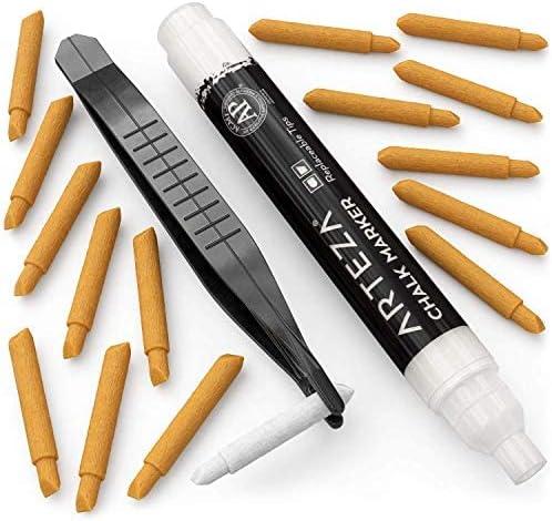 ARTEZA Liquid Chalk Markers, Set of 8, Metallic Colors, Erasable(White)