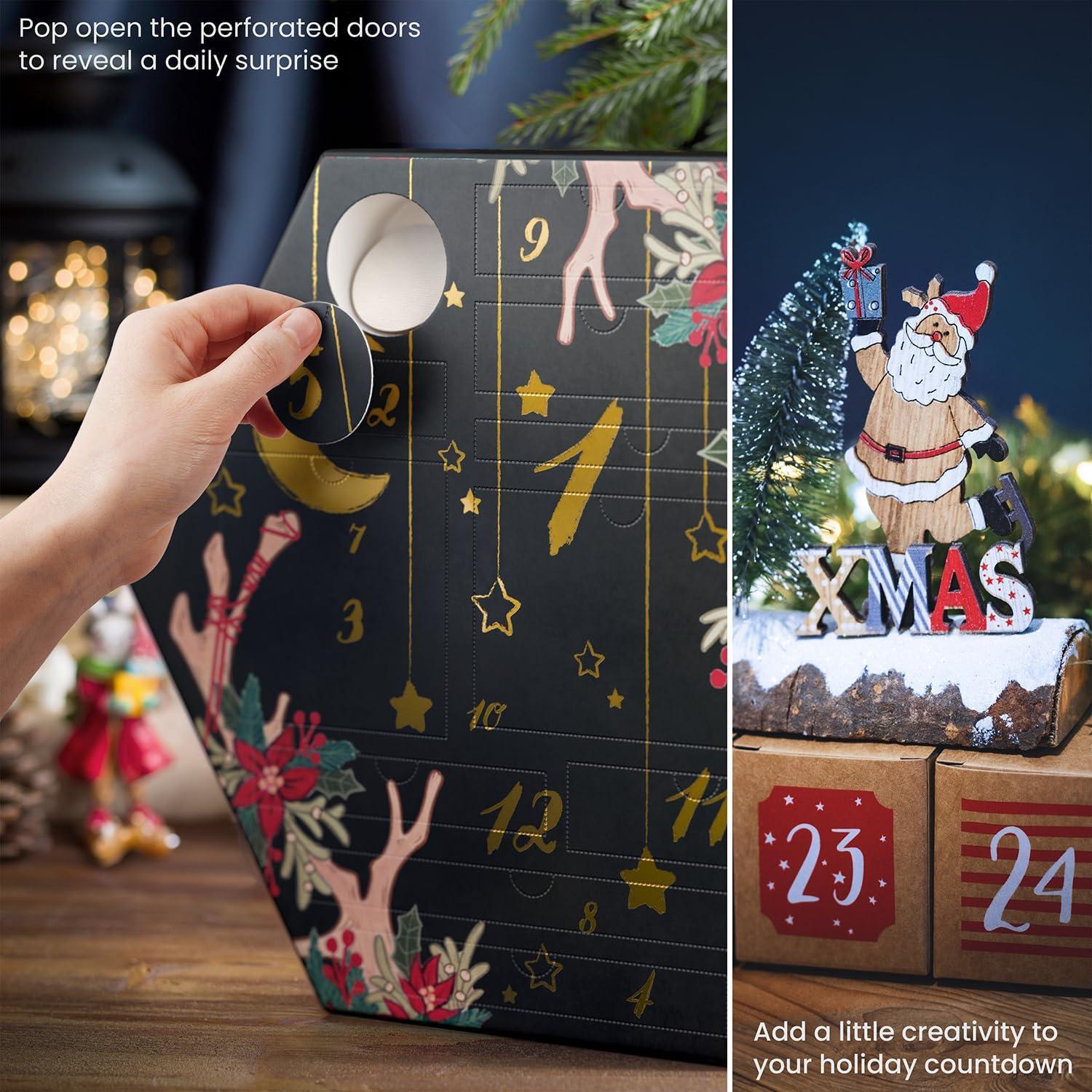 Arteza Advent Calendar 2023 (Fine Art, 12 Days) Art Supplies Holiday Gift for Adults, Includes Acrylic, Gouache & Watercolor Paints, Art Chrome Markers, Canvas Boards, Paint Brushes and Modeling Paste(12 Day)