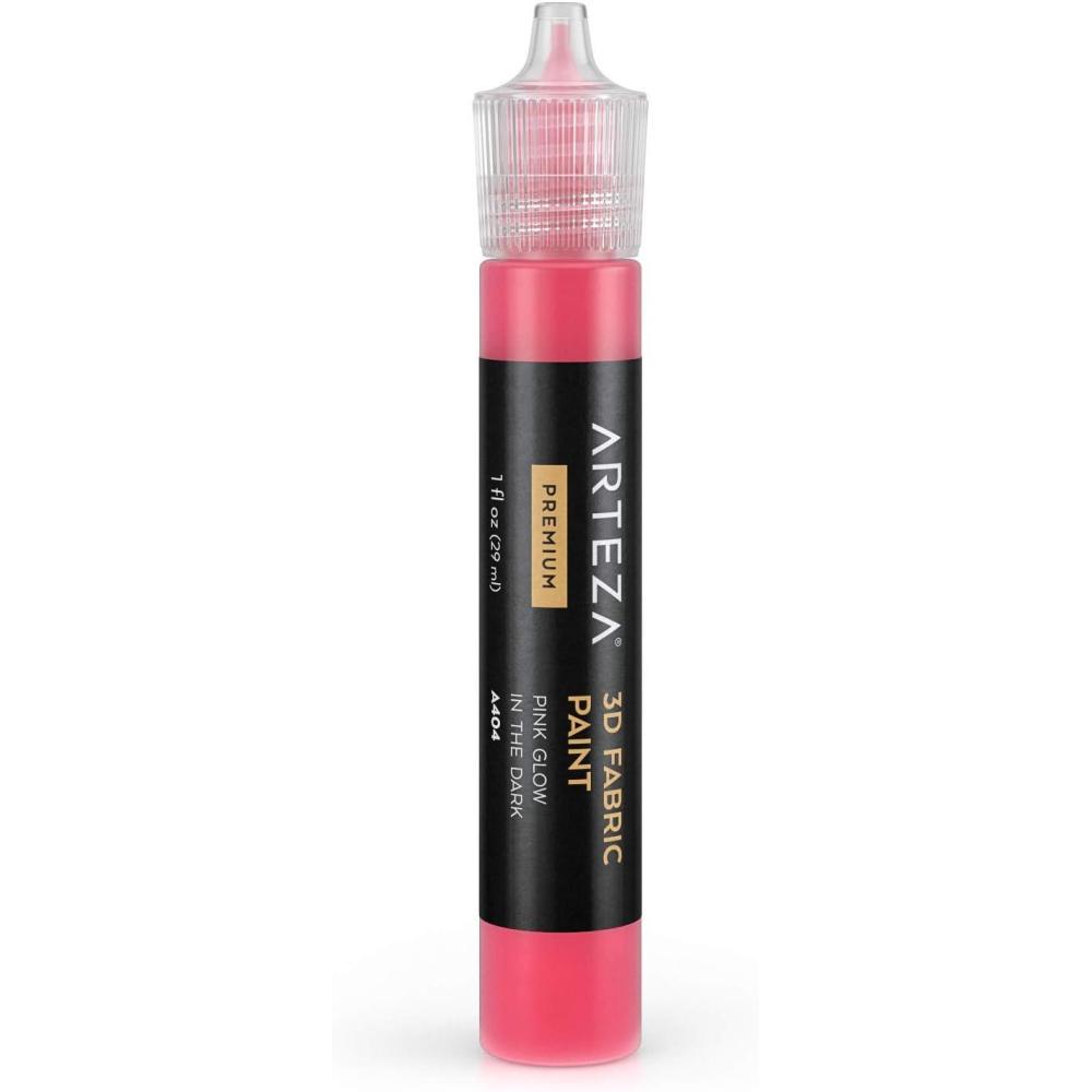 Arteza 3D Fabric Paint, Pink Glow in the Dark A404, 1oz Tube, Washer & Dryer Safe Textile Paint for Clothing, Accessories, Ceramic, Glass & DIY Projects Description of the issue – it’s correct