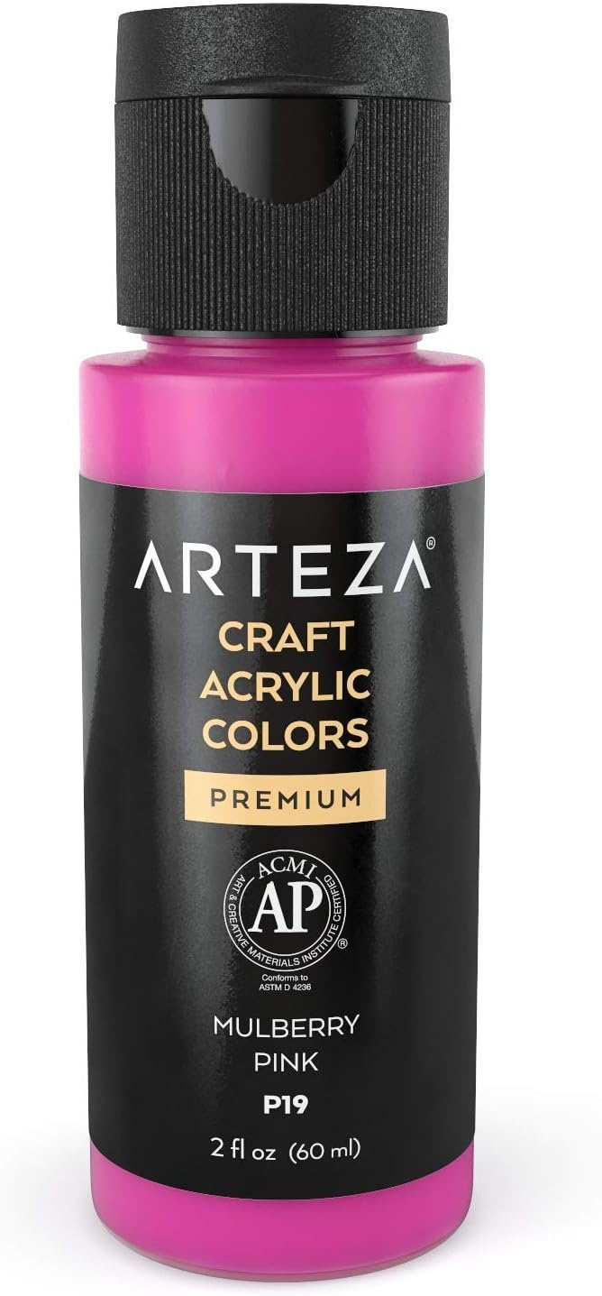 ARTEZA Acrylic Paint and Canvas Pack Bundle, Painting Art Supplies for Artist, Hobby Painters & Beginners