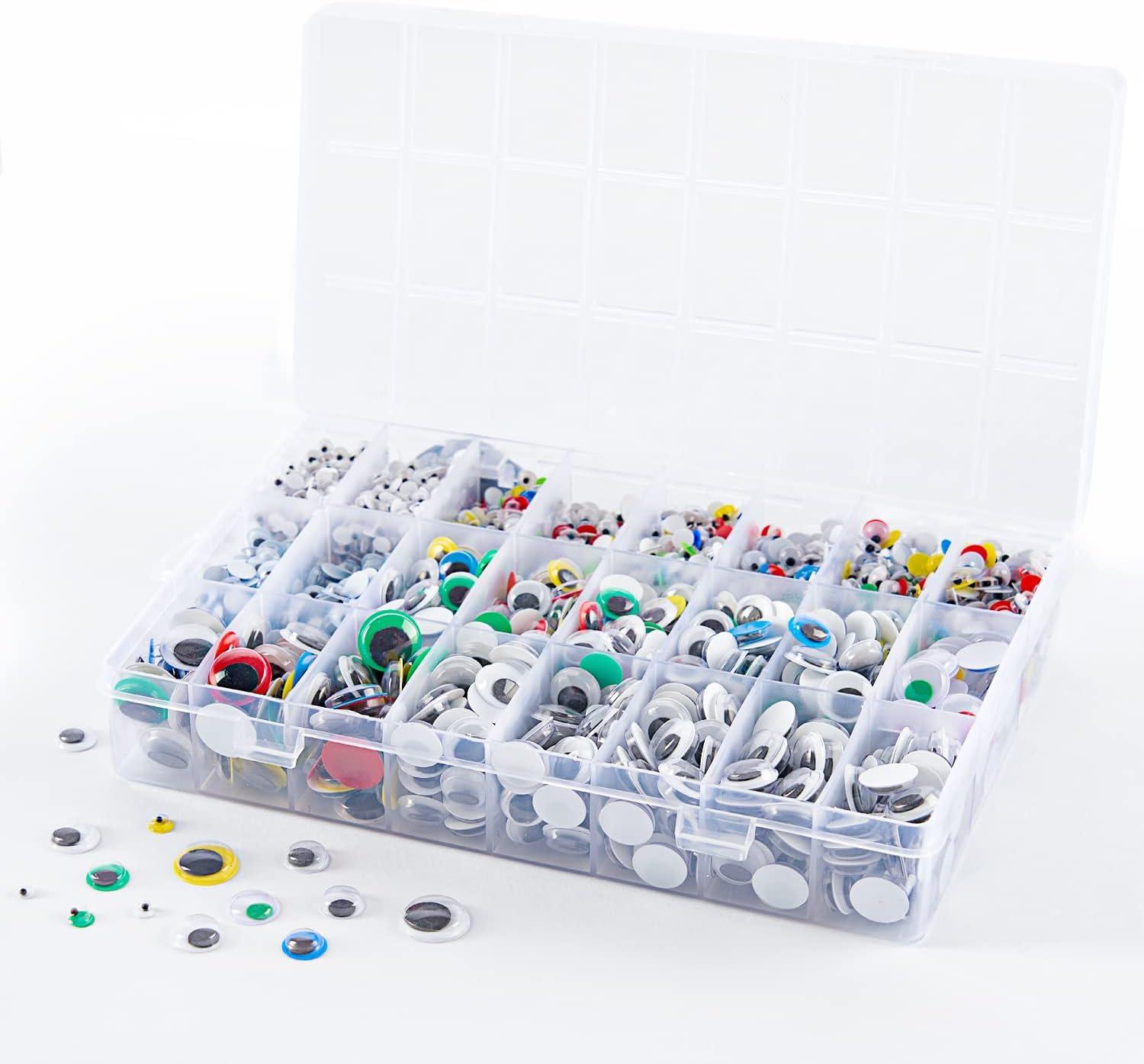 ARTEZA Googly Eyes, 3000 Pieces, Variety of Sizes, Craft Supplies for Creating Puppets, Pet Rocks, Photos, and Dolls, Easter Egg Arts and Crafts