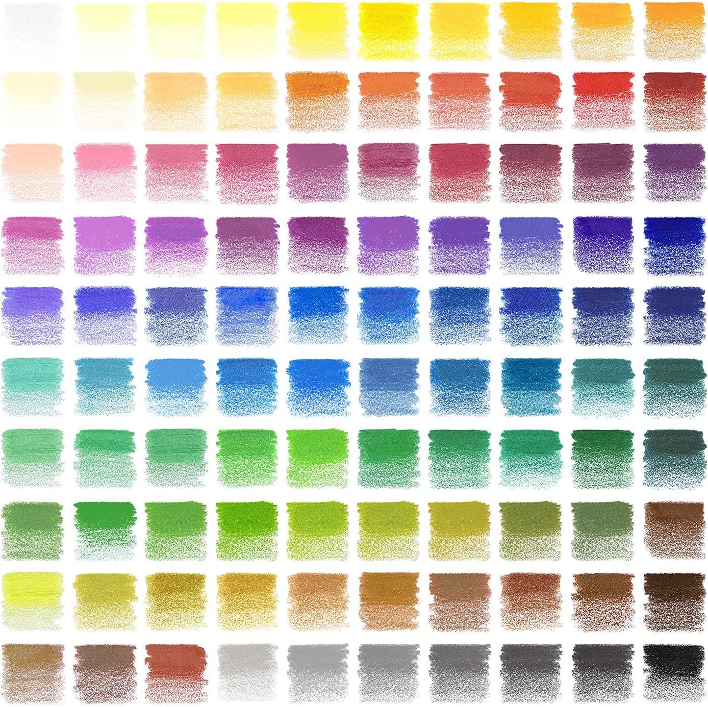 ARTEZA Scented Colored Pencils for Kids, 24 Triangle Pre-Sharpened Non-Toxic Smelly Pencils, for School Drawing, Arts & Crafts(Colored Double-Sided)