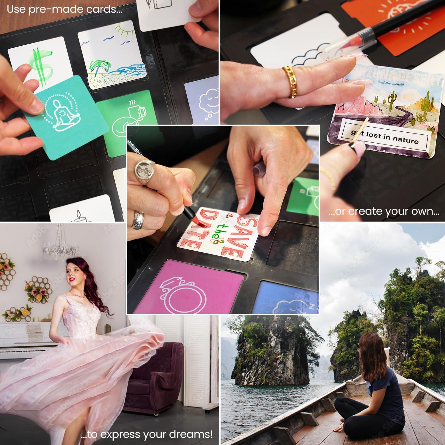 ARTEZA Vision Board Kit, Experience Box | Creative Art & Craft Set for Goal Setting, Party Kit for Group Activities, Business Planning, Personal Development, Art Supplies, Craft Supplies