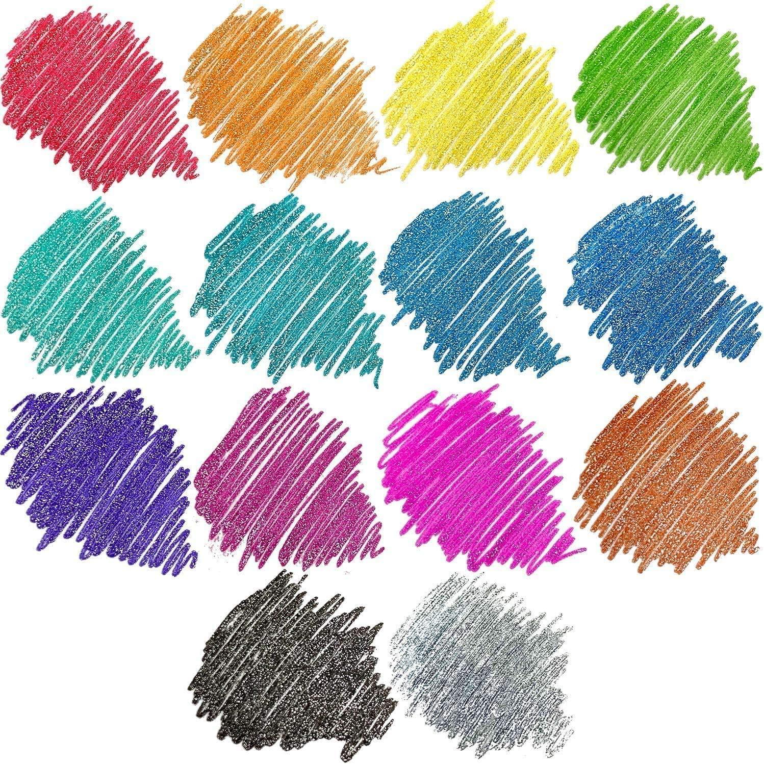 Gel Ink Pens, Glitter – Set of 14