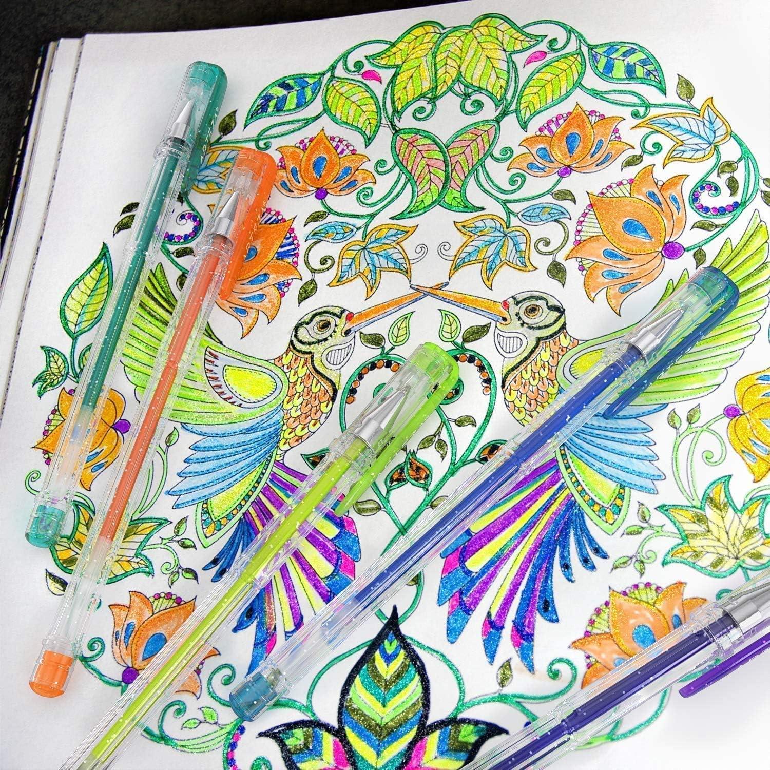 Gel Ink Pens, Glitter – Set of 14