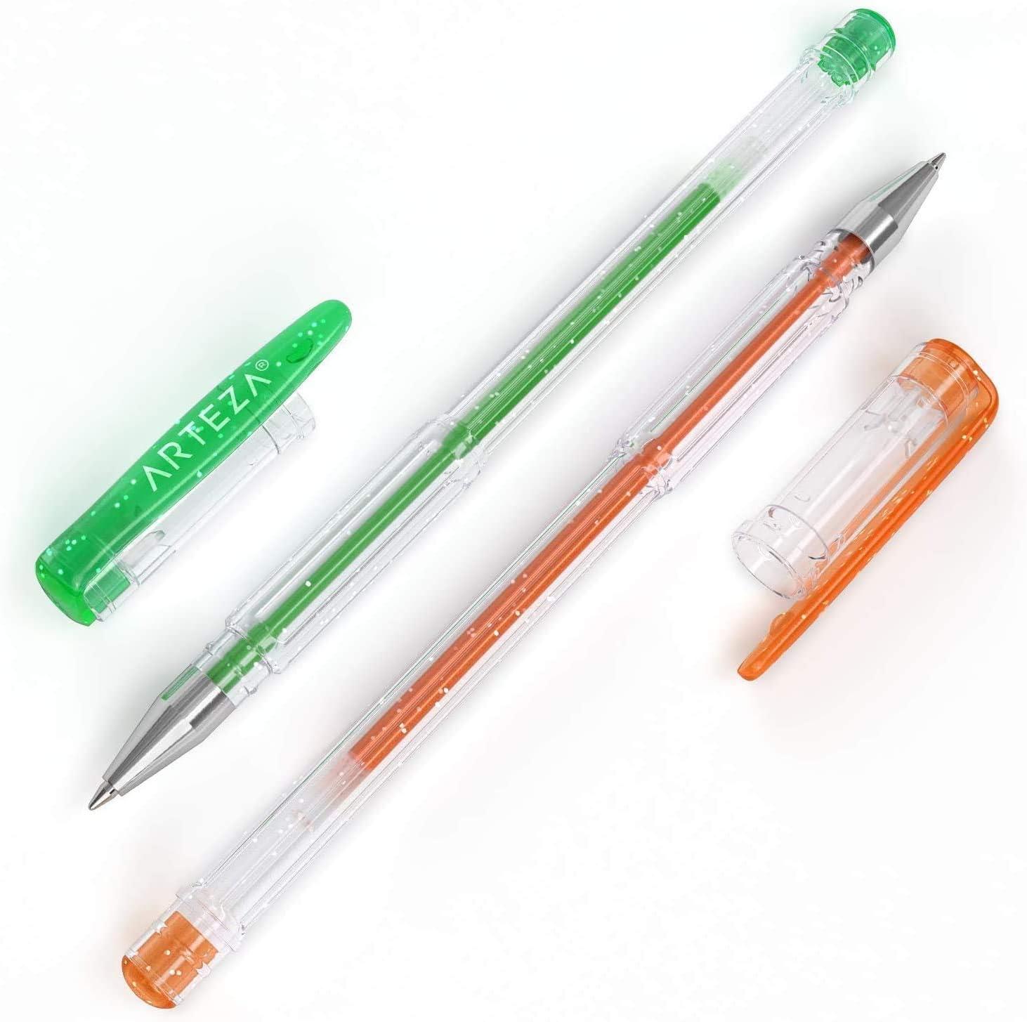Gel Ink Pens, Glitter – Set of 14