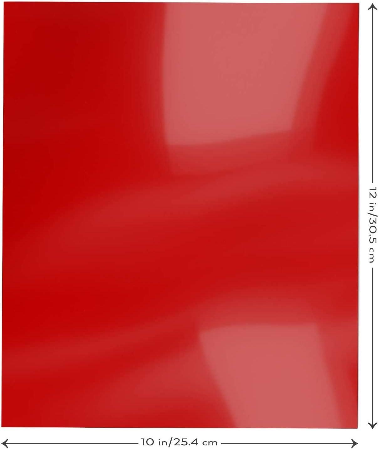 Arteza Heat Transfer Vinyl Red HTV Bundle, 14 Iron On Sheets, 10×12 Inches, Flexible & Easy to Weed, Use with Any Craft Cutting Machine, Boxed