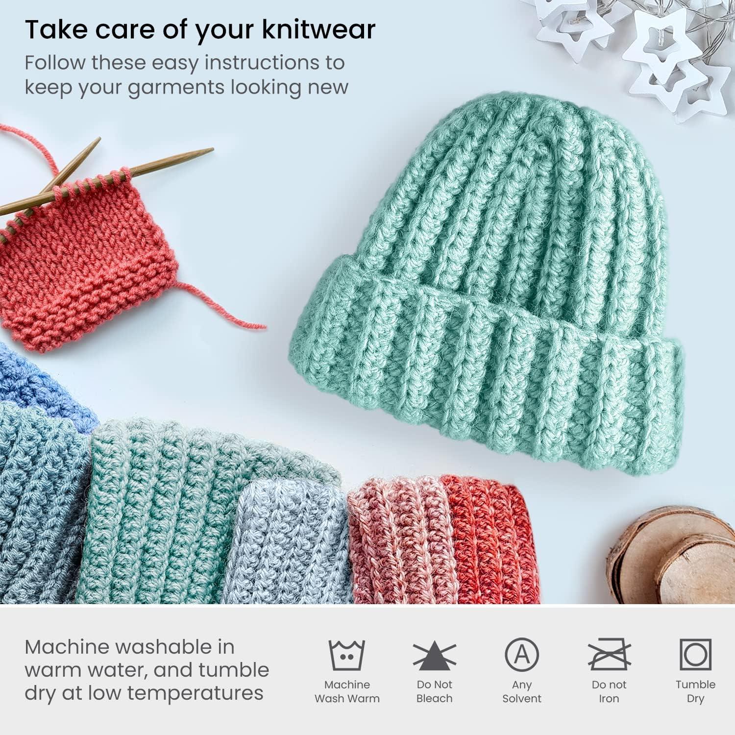 ARTEZA Acrylic Yarn for Crocheting, 4 x 200-g Skeins of Worsted Yarn for Knitting, Mossy A602, Knitting & Crochet Supplies(Sea-Saw)