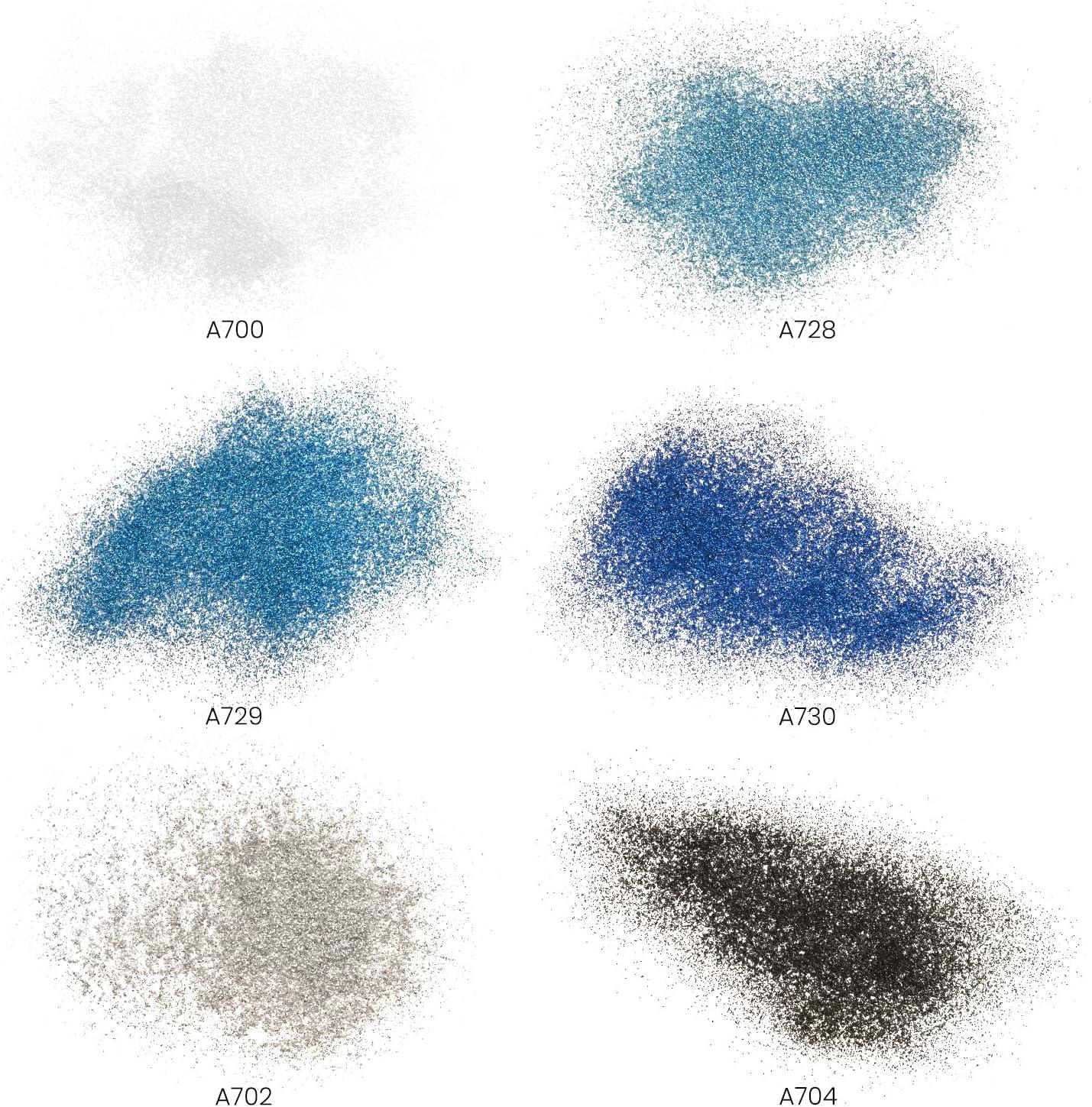 Arteza Fine Glitter Set, 6 x 2-oz Bottles, Ocean-Toned Glitter for Resin, Glue, Acrylic Paint, Arts and Crafts Supplies for Creating DIY Projects and Holiday Art(Ocean Colors)