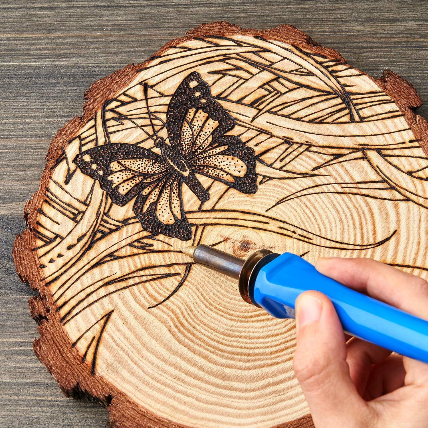 ARTEZA Natural Wood Slices, 3.5-4 Inch Diameter, Set of 25, Brown Round Pine Wood Discs with Bark for Crafts, Christmas Ornaments, Centerpieces(youth large / 11-13)