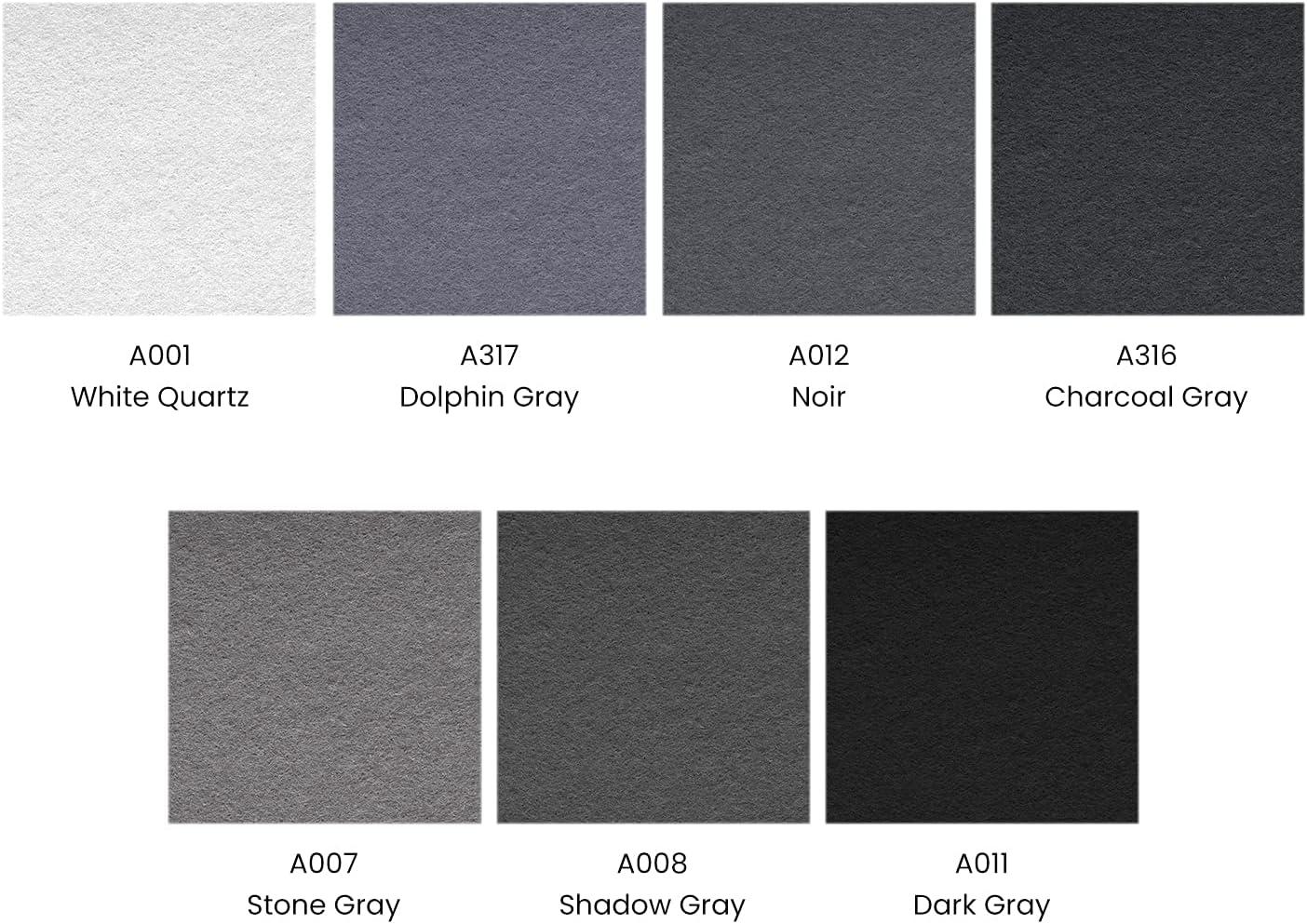 Arteza Craft Felt Sheets, Set of 50, 8.3 x 11.8 inches, 7 Neutral Tones, 21 Soft and 29 Stiff Non Woven Felt Fabric Squares, 1.5mm and 1.3mm Thick, Sewing Fabric for DIY Projects