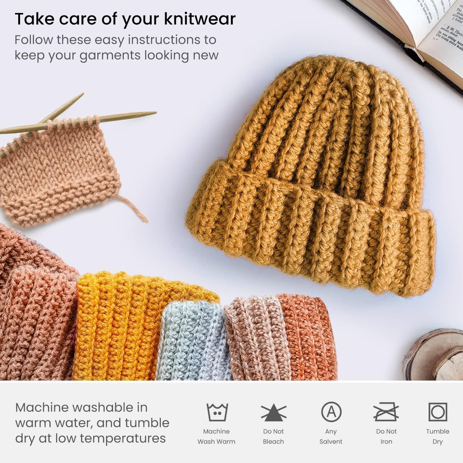 ARTEZA Acrylic Yarn for Crocheting, 4 x 200-g Skeins of Worsted Yarn for Knitting, Mossy A602, Knitting & Crochet Supplies(Going for Gold)