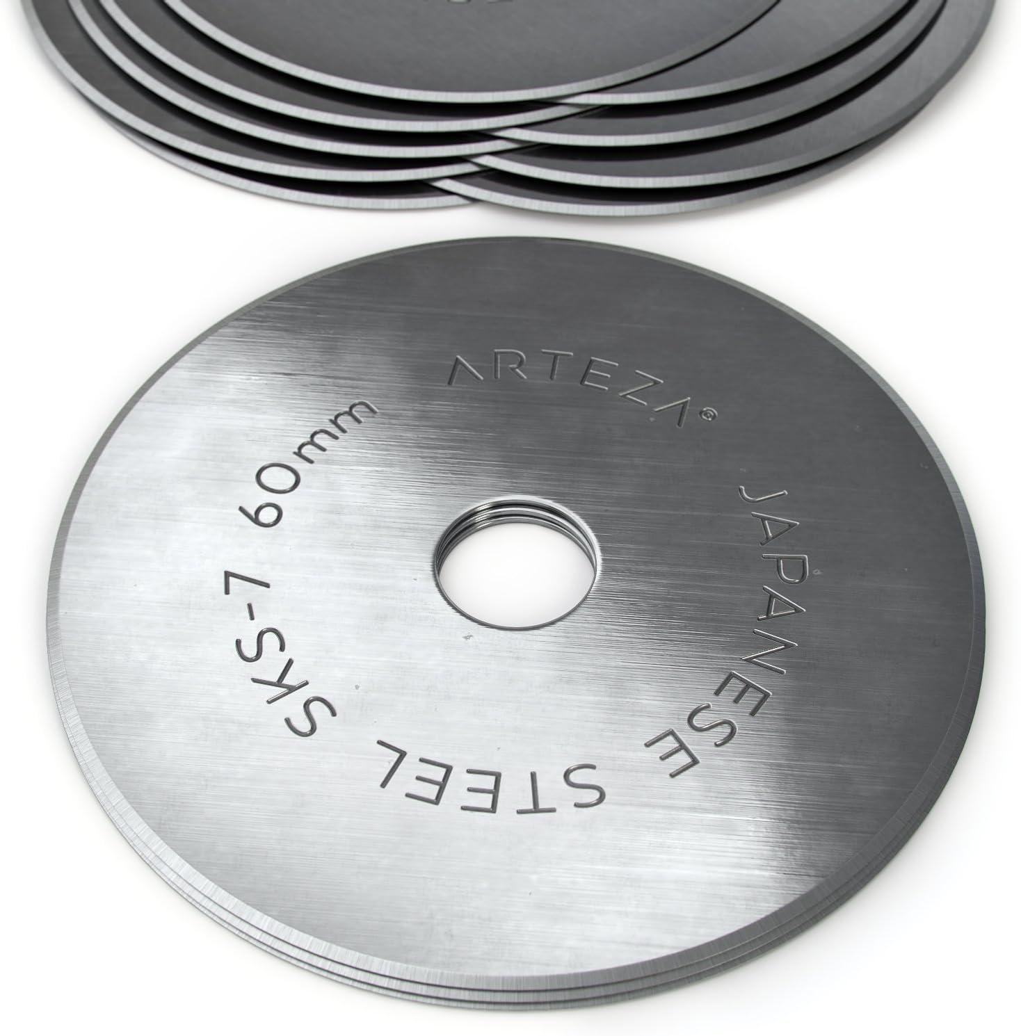 Arteza 60mm Quilting Rotary Cutter Replacement Blades (Pack of 12)